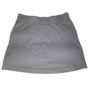 NWT- J. Jill Ponte Women’s Gray Short Stretch Mini A-Line Skirt Size Large